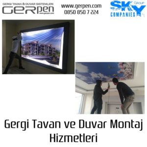 Gergi Tavan & Duvar Montajı
